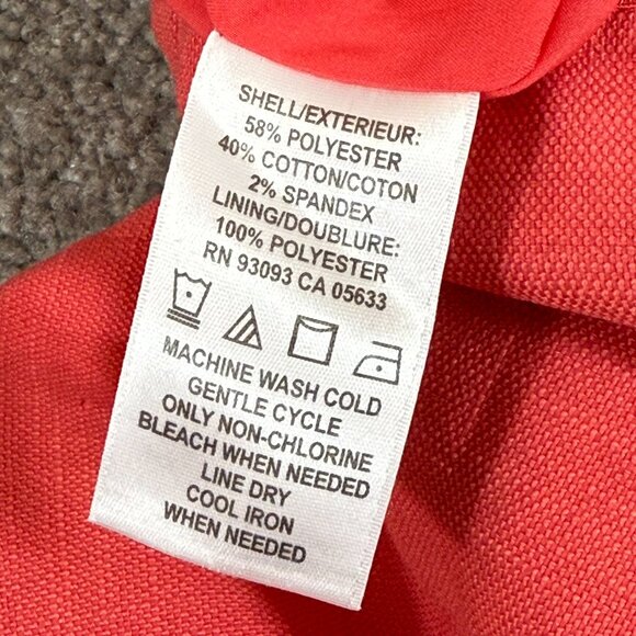 * Nic+Zoe Coral Tulip Hem Skirt Cotto Blend Spring Summer Office Party Sz 16 - Picture 4 of 4